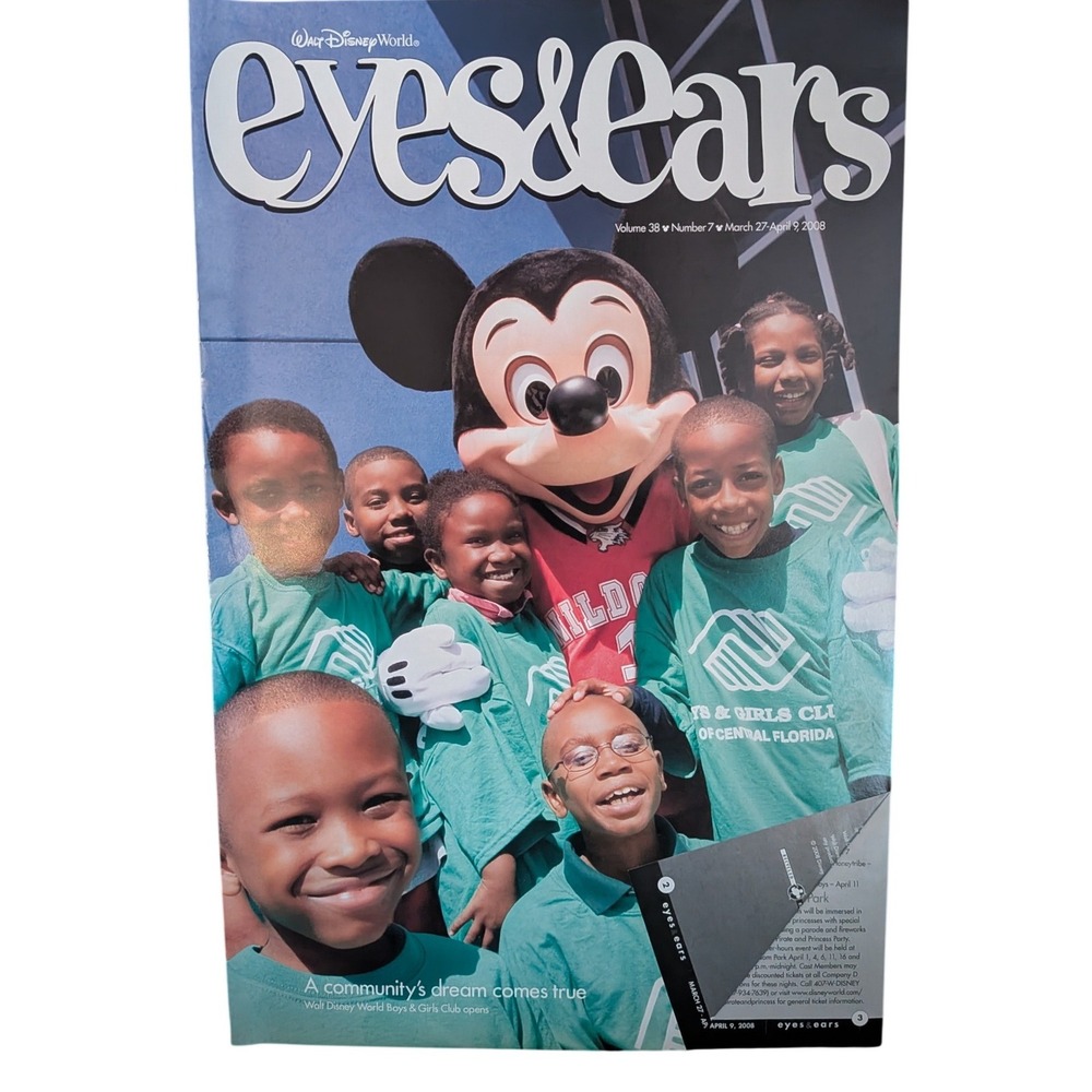 Walt Disney World Eyes &‎ Ears Magazine Vol 38 No 7 March 2008 Mickey Mouse WDW